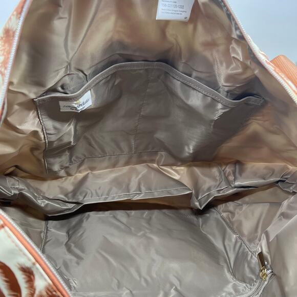 BumbleBella by Jill Martin Foldable Weekender Bags Palm Toile Camel - Picture 8 of 16